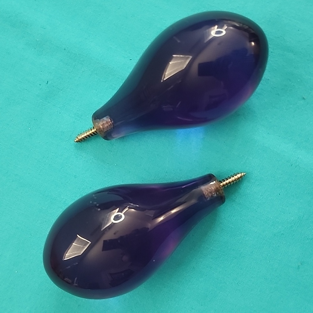 Purple Acrylic Bulbs Drawer Cabinet Pull with Screw